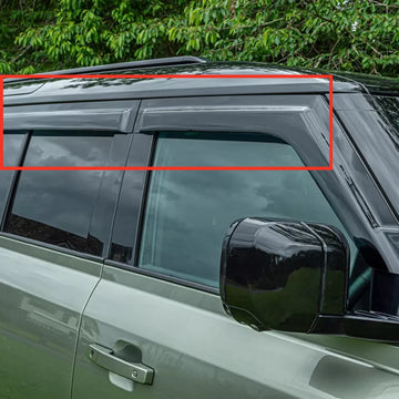 Upgrade your Land Rover Defender 90 110 130 with this 4-piece Wind Deflector set. No drilling required, these front and rear deflectors provide maximum protection against wind and debris while enhancing the vehicle's sleek design. Perfect for any adventure, you can confidently tackle any terrain in style.